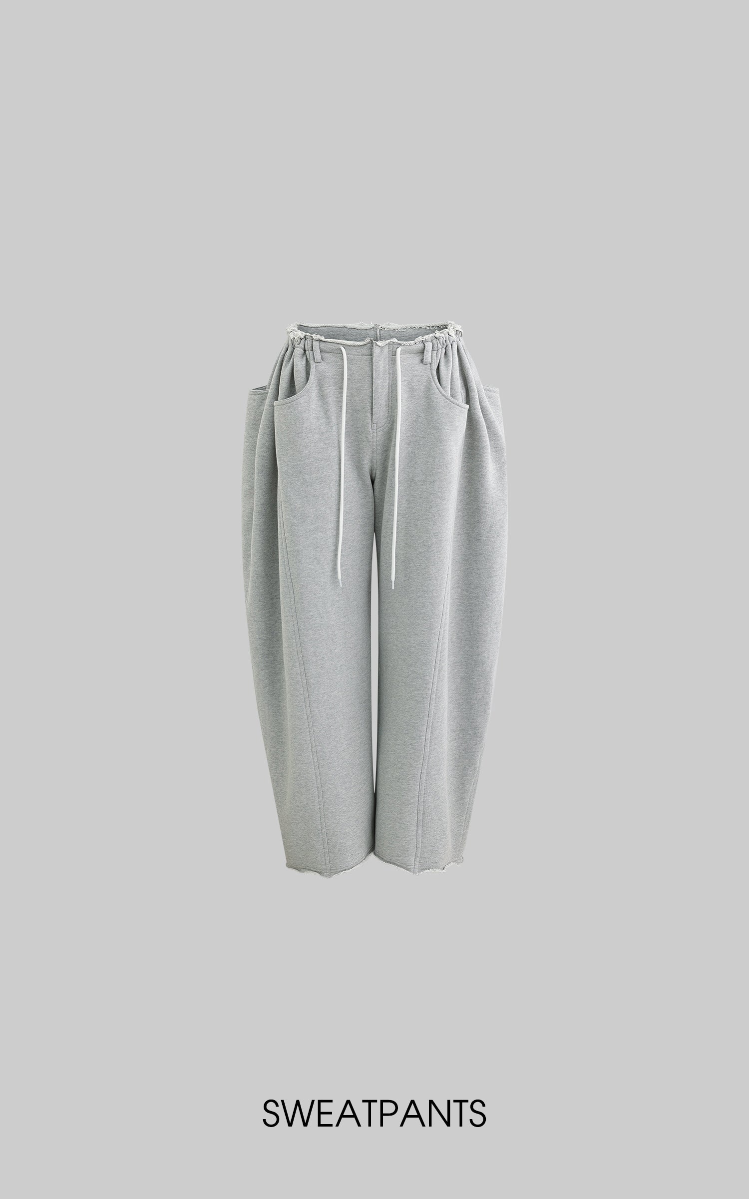 WARDEN EDGE Drawstring Casual Wide-Leg Sweatpants - PINKPARKS