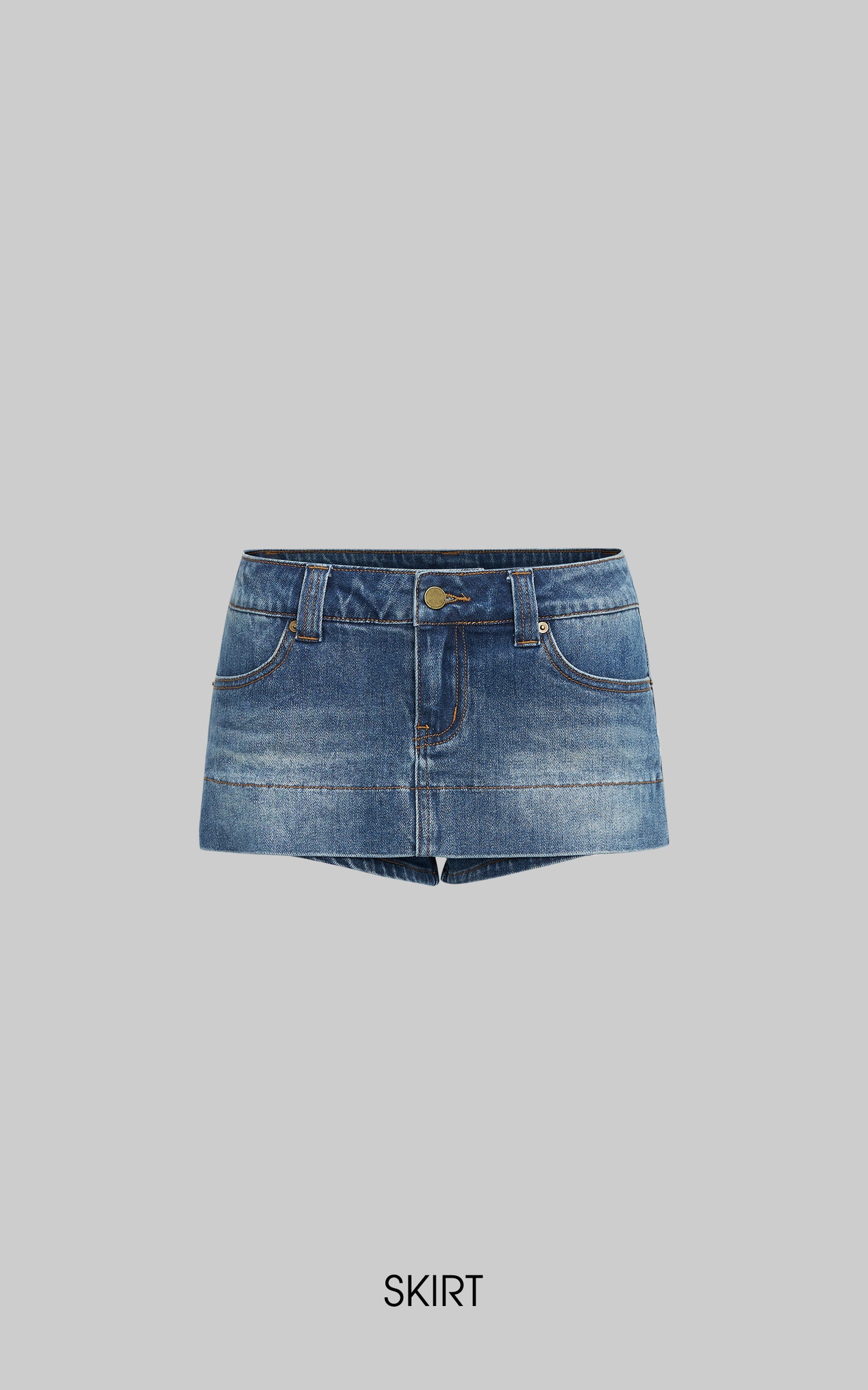 IAMXIAA クロップドデニムジャケット＆ミニスカートセット