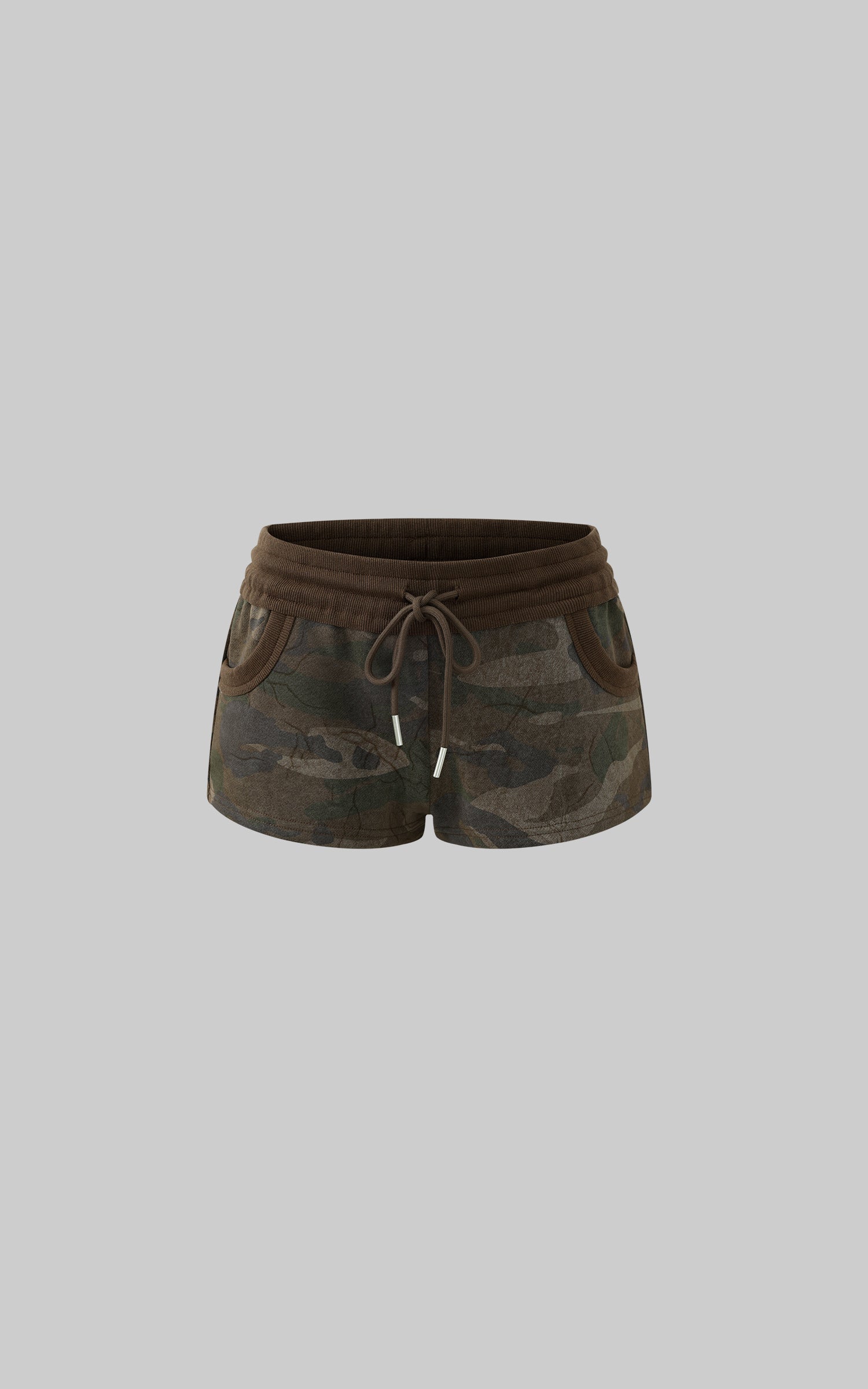 Rase le sol Camouflage Terry Shorts - PINKPARKS