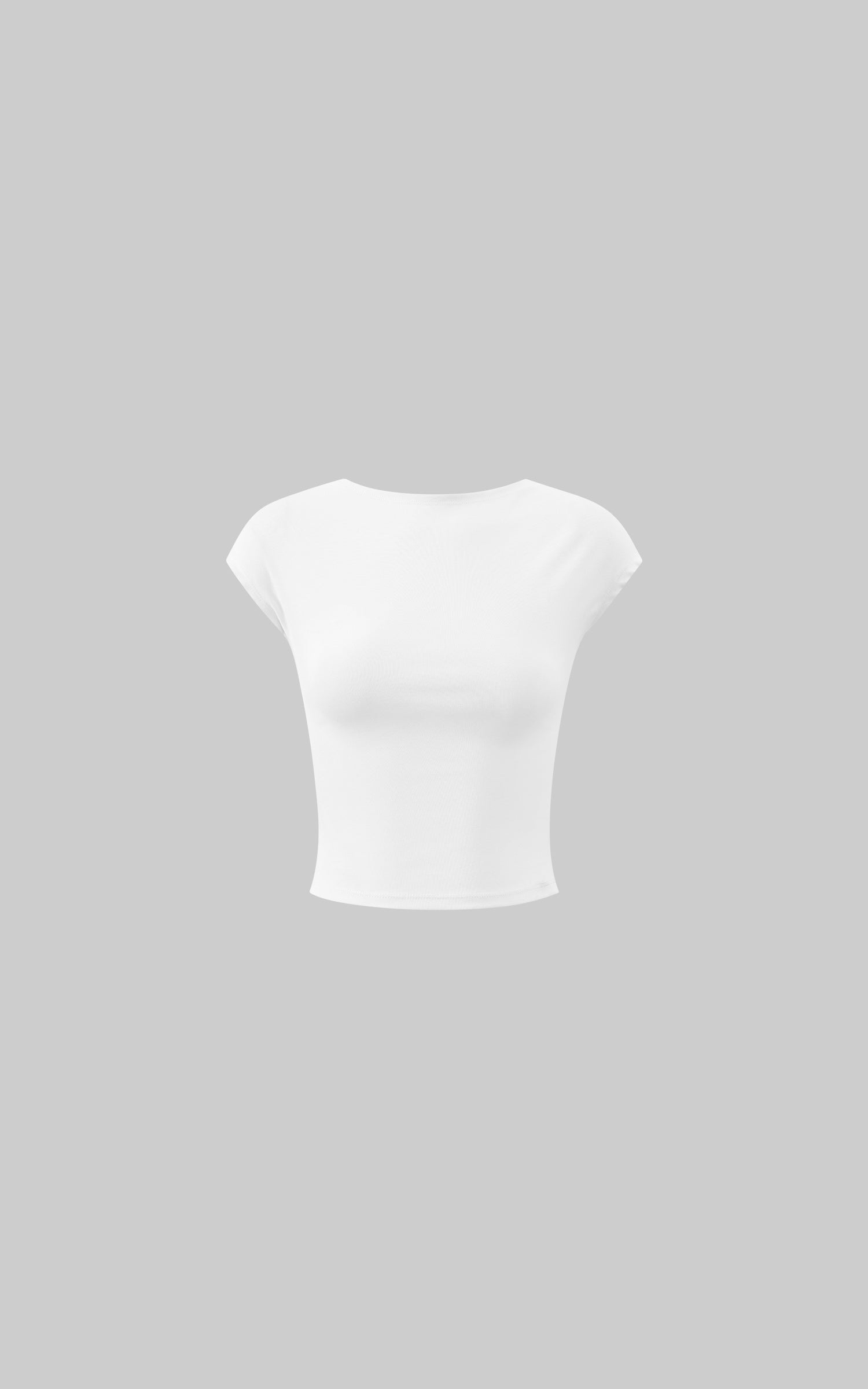 ROVENTE Backless Cap Sleeve Fitted Tee - PINKPARKS