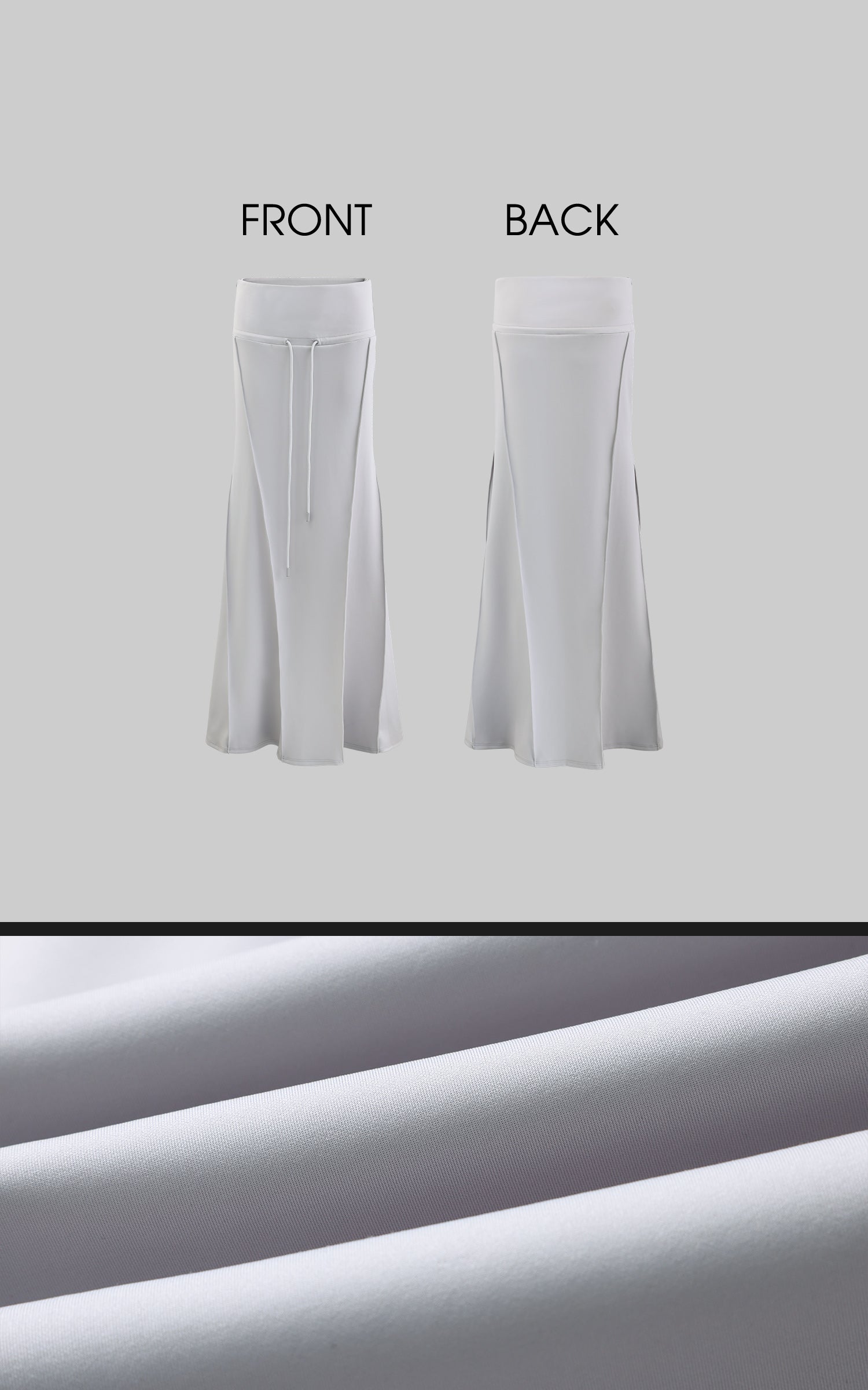 Rase le sol Hooded Cardigan, Tank Top and Fishtail Skirt Set - PINKPARKS