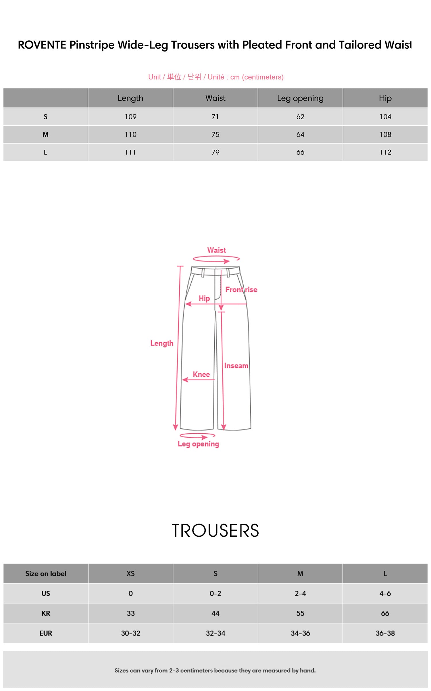 ROVENTE ピンストライプのワイドレッグパンツ、プリーツフロント＆テーラードウエスト