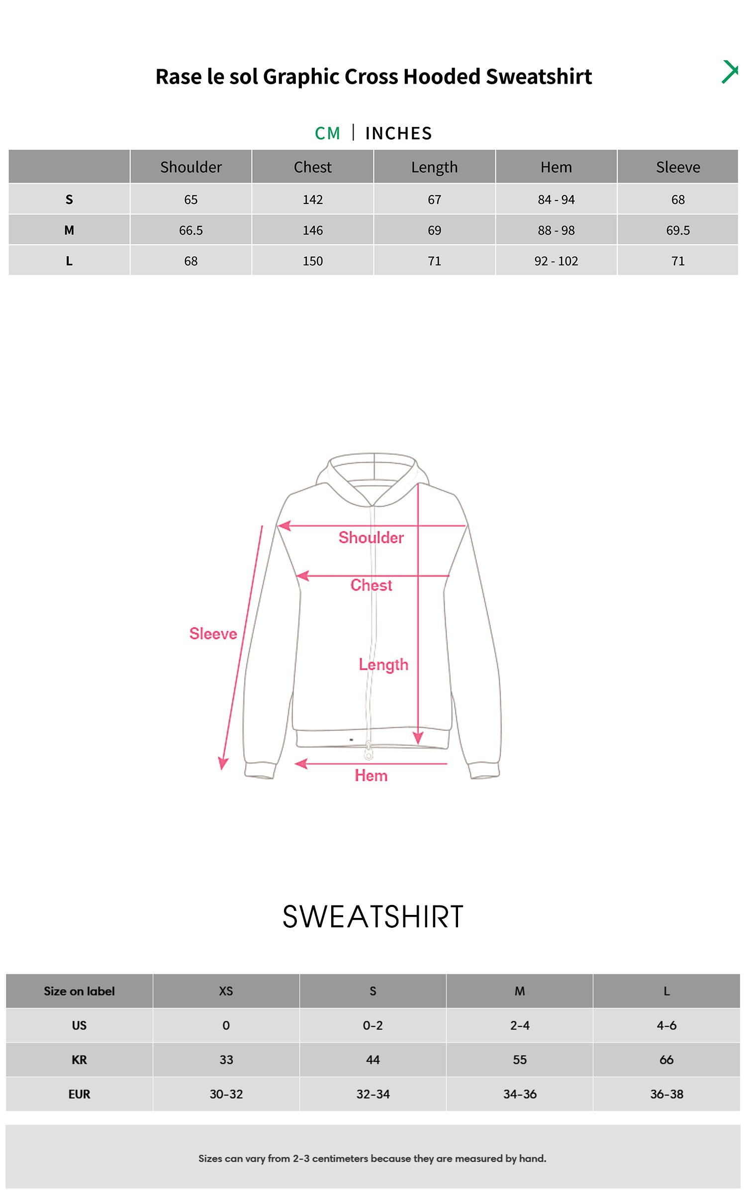 Rase le sol グラフィッククロスフーディースウェットシャツ