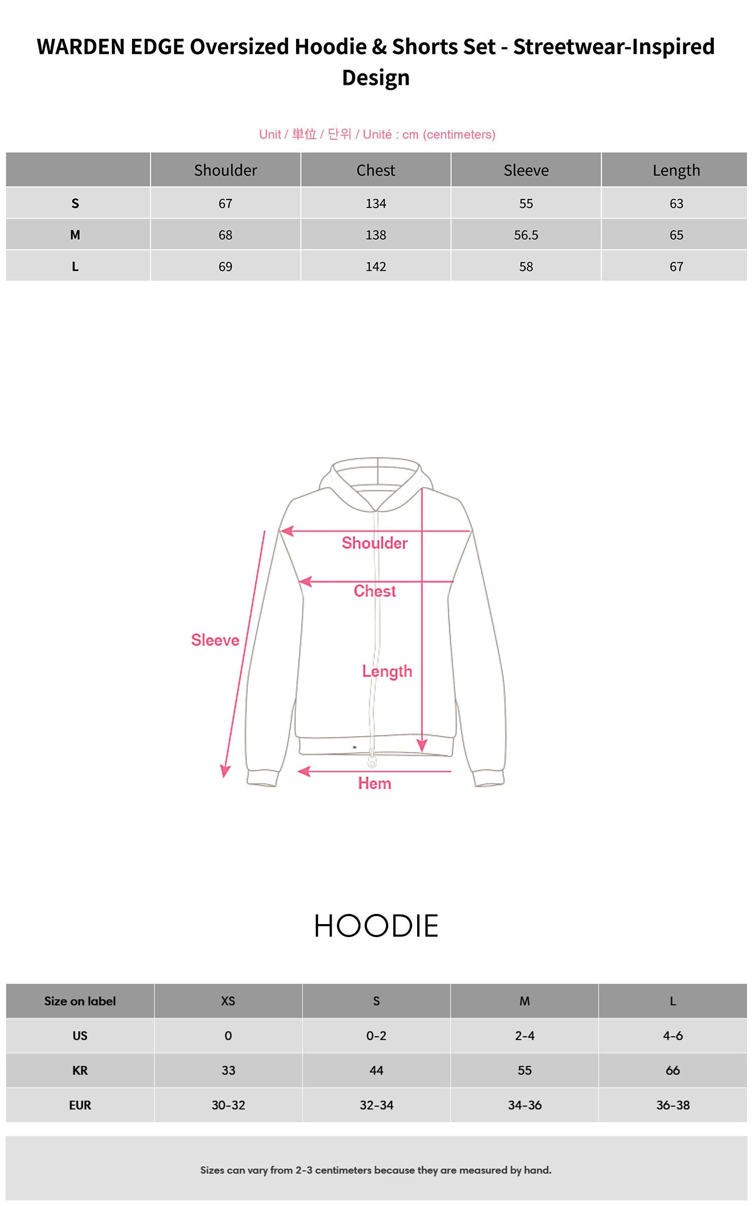 WARDEN EDGE オーバーサイズニットフーディー＆ショーツセット - ストリートウェアインスパイアデザイン
