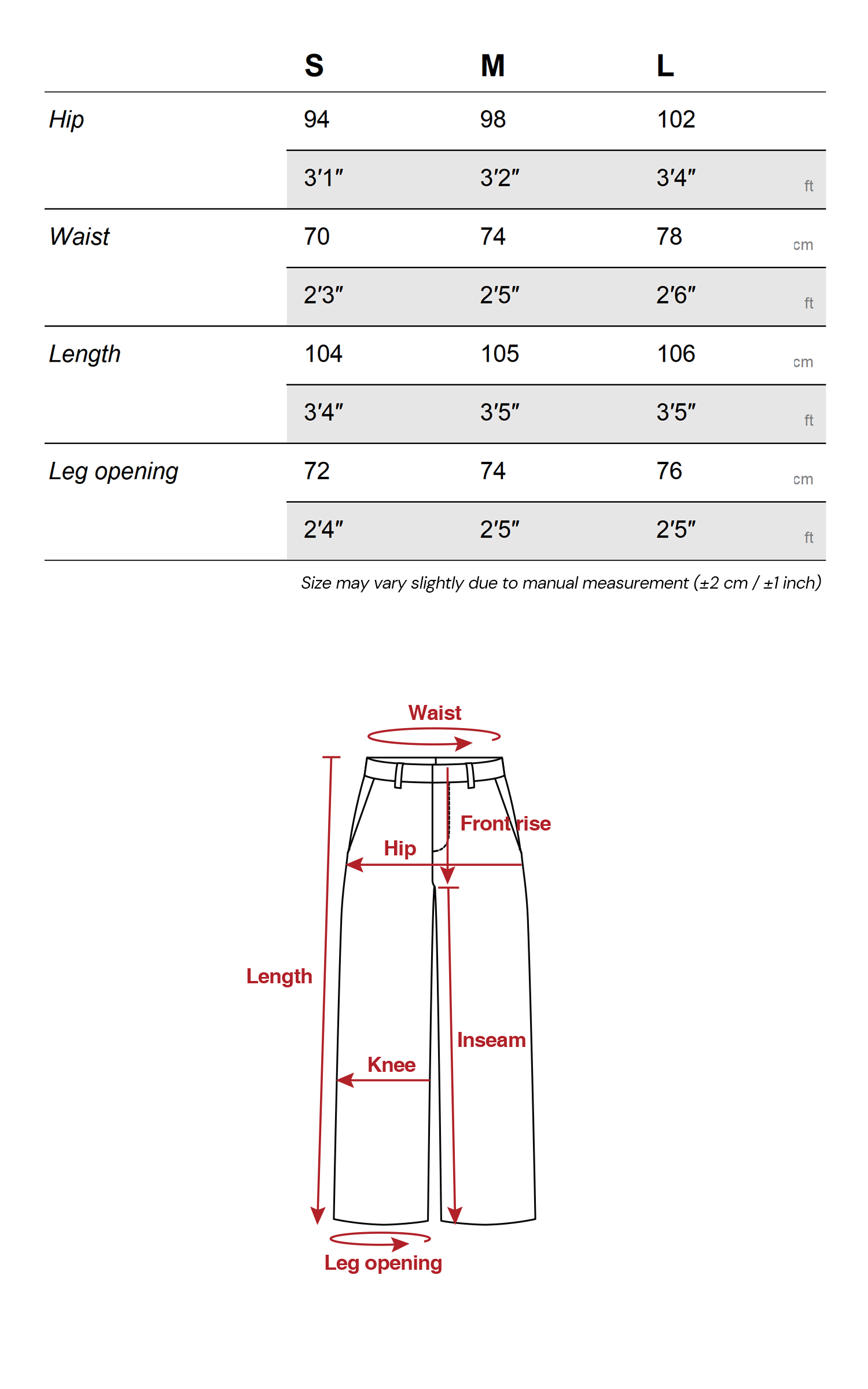 ROVENTE ハイウエストワイドレッグテーラードパンツ