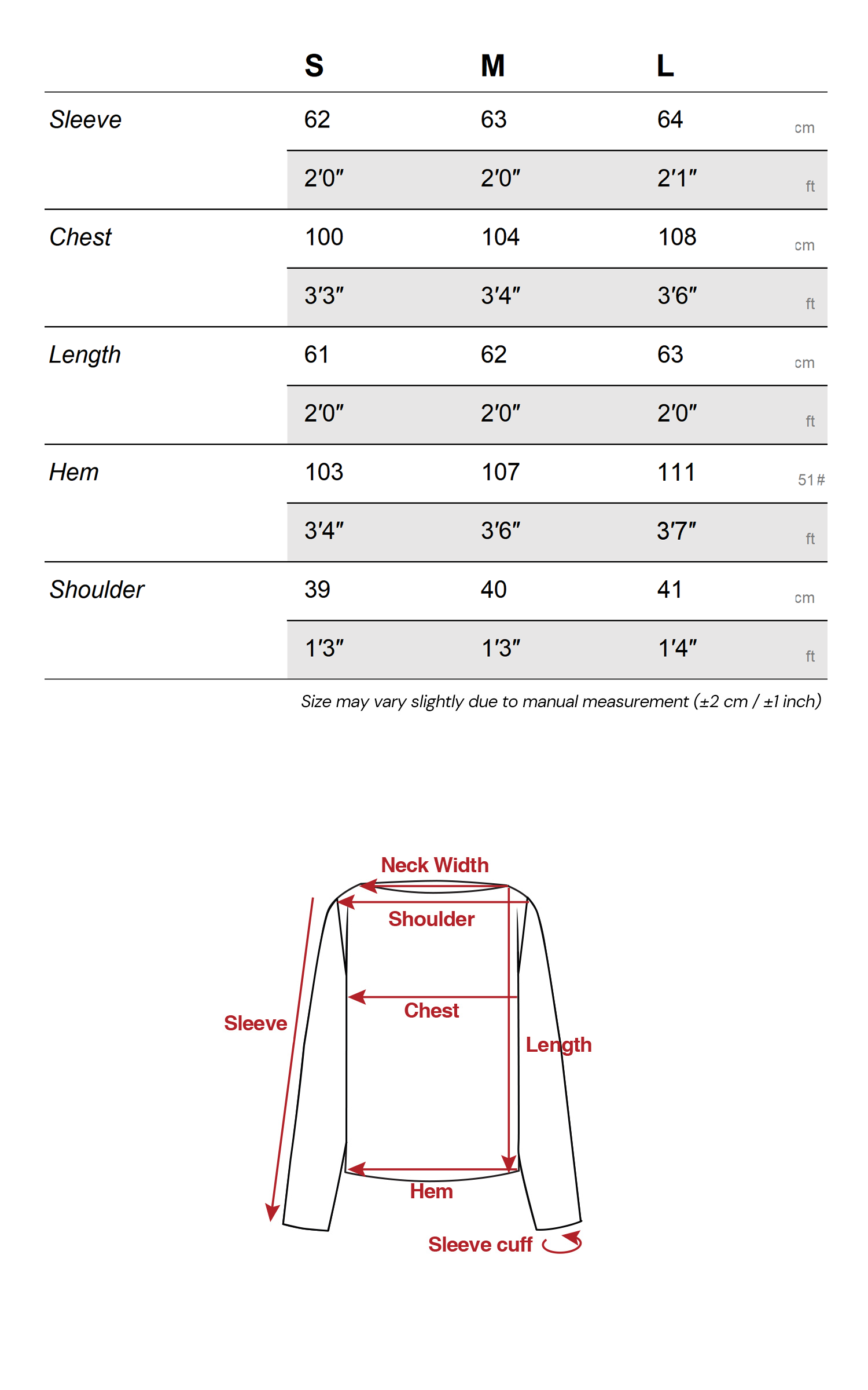 Rase le sol ミニマルルーズフィット長袖Tシャツ（グレー）